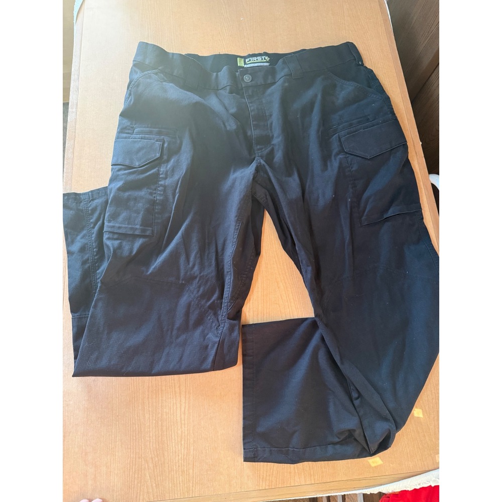 First Tactical Tactix Series Mens Cargo Pants Black Ripstop 44x34 Tactical Work